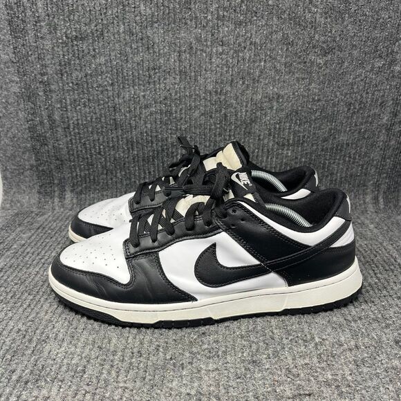 Nike Dunk Low Retro Panda Black White Leather Shoes Mens 12 DD1391-100 main image 4